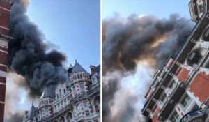 Les images de l’hôtel de luxe Mandarin Oriental en feu à Londres