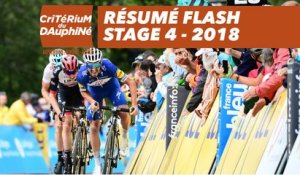 Résumé Flash - Étape 4 (Chazey-sur-Ain / Lans-en-Vercors) - Critérium du Dauphiné 2018