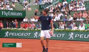 Roland-Garros 2018 : Retrouvez les meilleurs points de Thiem-Cecchinato