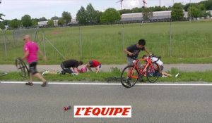 La chute de Landa, Marangoni et Clarke - Cyclisme - Tour de Suisse