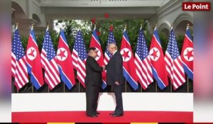 Poignée de main historique entre Donald Trump et Kim Jong-un