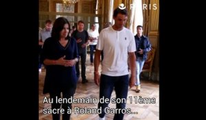Rafaël Nadal reçu à l'Hôtel de Ville de Paris