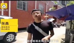 Un chinois escalade un immeuble pour sauver un enfant