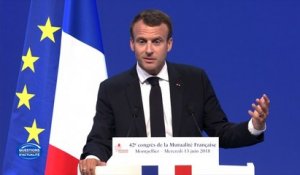 Devant la Mutualité française Macron défend l’orientation "sociale" de son début de quinquennat
