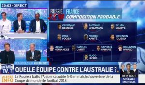 Coupe du Monde: quelle composition pour l’équipe de France face à l’Australie?