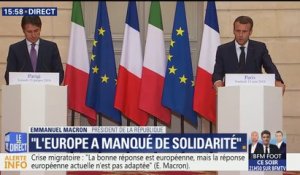 Crise migratoire : "Le système actuel ne marche pas", affirme Emmanuel Macron