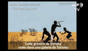Gravure de Bansky volée à Toronto: images de vidéosurveillance