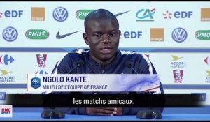 Équipe de France : "C'est particulier", Kanté encore gêné par la vidéo