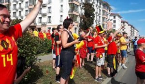 Les supporters belges mettent l'ambiance à Sotchi