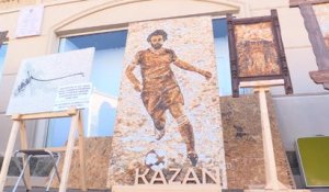 En coulisses - Messi et Salah immortalisés sur des mosaïques