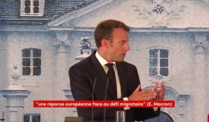 "Nous nous sommes mis d'accord sur la création d'un budget de la zone euro", annonce Emmanuel Macron
