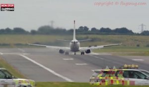 Les pneus d'un avion de ligne explosent à l'atterrissage (vidéo)
