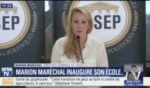 Marion Maréchal inaugure son école: "Ça n’est pas un projet politique"