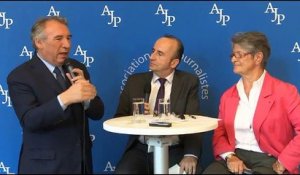 Conférence de presse de François Bayrou, maire de Pau, ancien Garde des Sceaux et président du MoDem - Mercredi 13 juin 2018