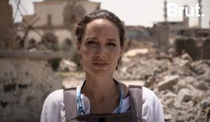'émotion d'Angelina Jolie depuis la ville détruite de Mossoul