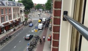 Le rush hour à Amsterdam entre vélos et voitures