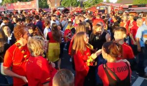 Belgique-Angleterre à la "Fan Zone" de Mouscron