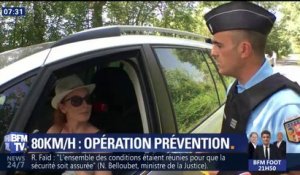 Baisse de la vitesse à 80 km/h, les gendarmes jouent la prévention
