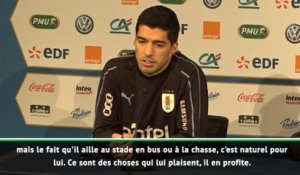 Amical - Suarez : ''Aller à la chasse, c'est naturel pour Cavani''