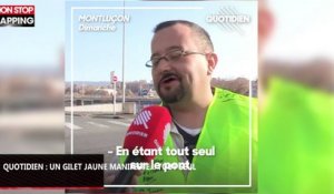 Quotidien : À Montluçon, un gilet jaune a manifesté… Tout seul (vidéo)