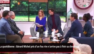 La quotidienne : Gérard Michel pris d'un fou rire n'arrive pas à finir sa chronique (vidéo)