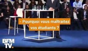 "Ne mettez pas des papiers partout": En Belgique, Emmanuel Macron répond à un étudiant