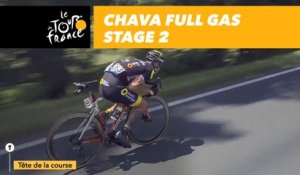 Chava à toute allure / full gas - Étape 2 / Stage 2 - Tour de France 2018