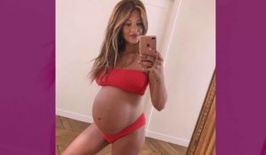 Caroline Receveur vient d'accoucher et poste déjà plusieurs photos de son bébé