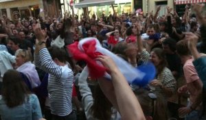 Le cri de joie des supporters des Bleus à Nancy