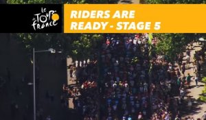 Les coureurs sur la ligne / Riders are ready - Étape 5 / Stage 5 - Tour de France 2018