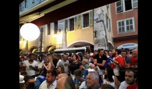 Annecy : grosse ambiance aux terrasses pour la demi-finale France-Belgique