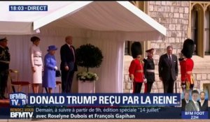 Donald Trump est reçu par la reine Elizabeth II