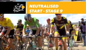 Départ fictif / Neutralised start - Étape 9 / Stage 9 - Tour de France 2018
