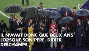 PHOTOS. Coupe du monde 2018 : Didier Deschamps célèbre la victoire avec sa femme et son fils