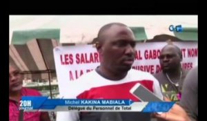 RTG/Le ministre du pétrole Pascal Ambourouet au chevet des grévistes de total Gabon