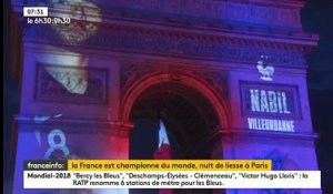 Champions du monde: Retour sur la nuit de liesse à Paris après la victoire des Bleus à la Coupe du monde - VIDEO