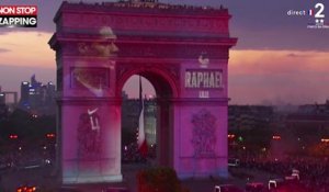 France championne du monde : L'Arc de Triomphe illuminé aux couleurs des Bleus (vidéo)