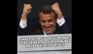 Coupe du monde 2018: Emmanuel Macron était partout lors de la finale