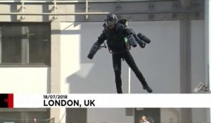 Un homme-volant à Londres