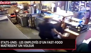 Etats-Unis : les employés d'un fast-food maîtrisent un voleur (vidéo)
