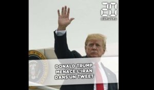 Donald Trump menace l’Iran dans des tweets écrits en capitales