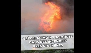 Grèce: La région d'Athènes ravagée par les flammes, au moins 50 morts