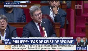 Mélenchon interpelle Philippe: "Il n'y a pas de pérennité ni de légitimité à l'Etat républicain quand les ministres se défaussent sur les fonctionnaires"