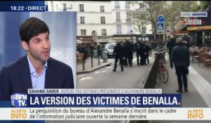 "Ils ont été touchés par une charge de CRS et ont jeté des projectiles", explique l'avocat des victimes présumées d'Alexandre Benalla