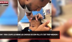 Tony Yoka coupe lui-même les cheveux de son fils, et c'est trop mignon ! (vidéo)