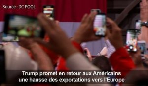 Trump vante sa politique commerciale, les Européens sceptiques