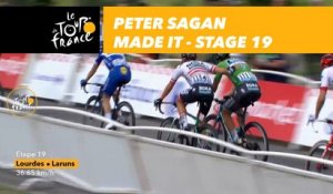 Peter Sagan made it / Peter Sagan est bien dans le gruppetto! - Étape 19 / Stage 19 - Tour de France 2018