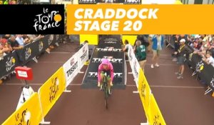 Lawson Craddock premier coureur au départ / first rider off the ramp - Étape 20 / Stage 20 - Tour de France 2018