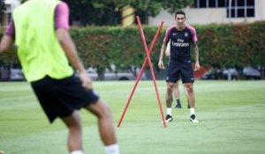 À l'entraînement avec Angel Di Maria