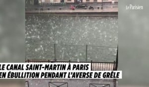 Paris : le canal Saint-Martin en ébullition pendant l’averse de grêle